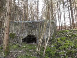 Ligne Maginot - MUEHLENBACH 4 - (Blockhaus pour canon) - La façade de tir.