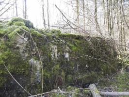 Ligne Maginot - MUEHLENBACH 5 - (Blockhaus pour arme infanterie) - La façade de tir du blockhaus.