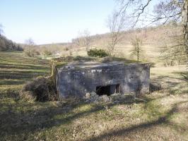 Ligne Maginot - MUEHLENBACH 6 - (Blockhaus pour canon) - La façade arrière et l'entrée du canon.