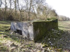 Ligne Maginot - MUEHLENBACH 6 - (Blockhaus pour canon) - La façade arrière et l'entrée du canon.