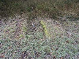 Ligne Maginot - 140 - (Barrage de Route) - Les vestiges de la barrière au bord de la route.