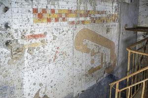 Ligne Maginot - LEMBACH - (Ouvrage d'infanterie) - Bloc 2
Plan du bloc et escalier vers l'étage inférieur