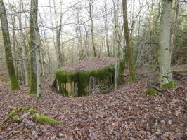 Ligne Maginot - HOLZSCHLAG 3 - (Blockhaus pour canon) - Une vue d'ensemble du blockhaus.