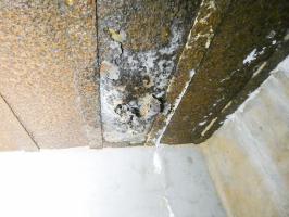 Ligne Maginot - HOLZSCHLAG 3 - (Blockhaus pour canon) - L'ouverture pour le passage d'un périscope.