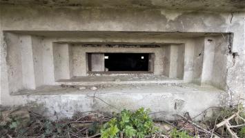 Ligne Maginot - BETTELSTOCK - (Blockhaus pour canon) - Créneau pour canon ou mitrailleuse