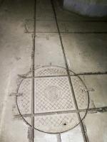 Ligne Maginot - CASTILLON (CN) - EO8 - (Ouvrage d'artillerie) - Galerie inférieure
Double plaque tournante de la voie de 60