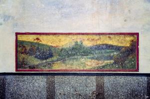 Ligne Maginot - SCHIESSECK - (Ouvrage d'artillerie) - Bureau du chef du Service Electromécanique de l'ouvrage.
Peinture murale de l'Adj Branchereau