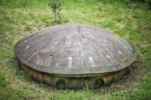 Ligne Maginot - SCHIESSECK - (Ouvrage d'artillerie) - Bloc 8
La tourelle de 135