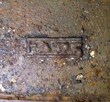 Ligne Maginot - RIMPLAS (RS) - (Ouvrage d'artillerie) - Bloc 4
Marquage sur sellette d'artillerie