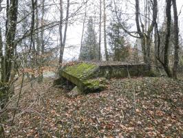 Ligne Maginot - ELSENBERG 8 - (Blockhaus pour canon) - La vue frontale du blockhaus.