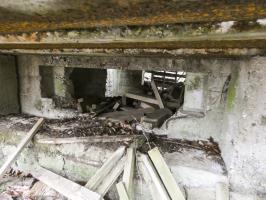 Ligne Maginot - ELSENBERG 8 - (Blockhaus pour canon) - L'embrasure pour un canon anti-char.