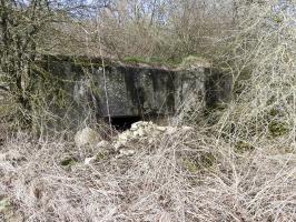 Ligne Maginot - BOLCHERBERG SUD - (Blockhaus pour canon) - La façade de tir.