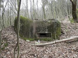 Ligne Maginot - KLAM 6 - (Blockhaus pour arme infanterie) - La façade de tir du blockhaus.