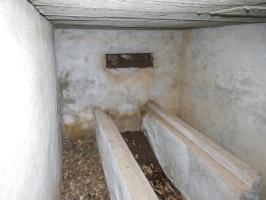 Ligne Maginot - KLAM 7 - (Blockhaus pour arme infanterie) - L'intérieur avec les supports pour une arme d'infanterie.