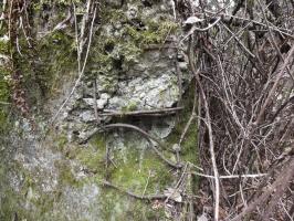 Ligne Maginot - RUISSEAU DU GROSSTHAL 4 - (Blockhaus pour arme infanterie) - Sur la façade un impact de tir.