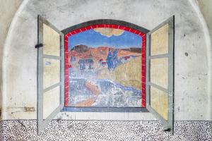 Ligne Maginot - ROCHONVILLERS - A8 - (Ouvrage d'artillerie) - Peinture murale dans un magasin à mi-chemin de la galerie principale