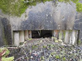 Ligne Maginot - VERTH - (Blockhaus pour canon) - L'embrasure du canon anti-char.