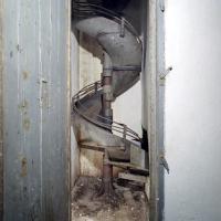 Ligne Maginot - MONT AGEL - (Ouvrage d'artillerie) - Intérieur du bloc 6, détail du toboggan hélicoïdal de descente des douilles utilisées.