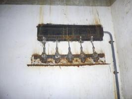 Ligne Maginot - FOUR A CHAUX - FAC - (Ouvrage d'artillerie) - Bloc 4
Local exploitation des données à l'étage supérieure
Prises téléphoniques