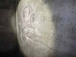 Ligne Maginot - FOUR A CHAUX - FAC - (Ouvrage d'artillerie) - Bloc 4
Cage d'escalier
Dessin au fusain