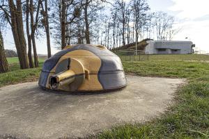 Ligne Maginot - 86 - ASCHENBACH - (Casemate d'infanterie - Double) - Tourelle démontable pour mitrailleuse mle 35