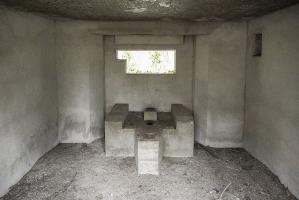 Ligne Maginot - SELTZBACH 2 - (Blockhaus pour canon) - Intérieur de l'embrasure mitrailleuse