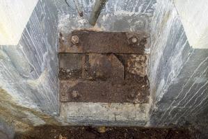 Ligne Maginot - HOCHWALD C3 - (Casemate d'infanterie - Double) - Créneau FM de défense rapprochée défendant l'accès