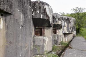 Ligne Maginot - HOCHWALD - (Ouvrage d'artillerie) - Bloc 12
Deux créneaux pour canons de 75 mle 29