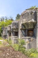 Ligne Maginot - HOCHWALD - (Ouvrage d'artillerie) - Bloc 6
Trois créneaux pour canons de 75 mle 29