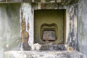 Ligne Maginot - SIMSERHOF - (Ouvrage d'artillerie) - Bloc 4
Créneau de 135mm