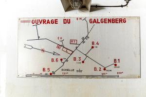 Ligne Maginot - GALGENBERG - A15 - (Ouvrage d'artillerie) - Entrée munitions
Plan interne de l'ouvrage