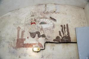 Ligne Maginot - SCHOENENBOURG - (Ouvrage d'artillerie) - Peinture murale dans la cuisine