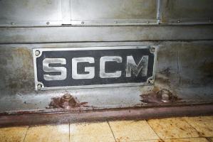 Ligne Maginot - MICHELSBERG - A22 - (Ouvrage d'artillerie) - La plaque d'un des moteurs.