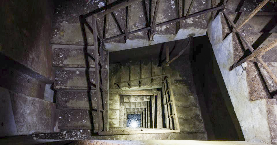 Ligne Maginot - BERENBACH - A26 - (Ouvrage d'infanterie) - Cage d'escalier de l'un des blocs, non relié par galerie 