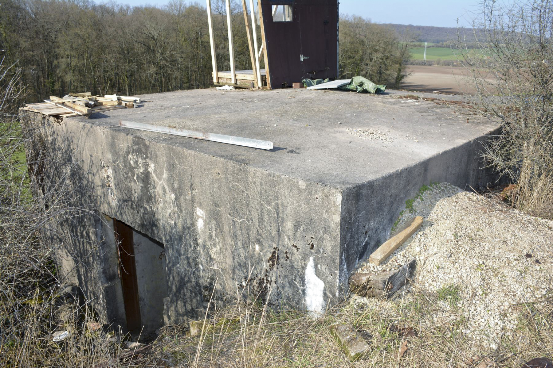 Ligne Maginot - KAUDERHECK - (Blockhaus pour canon) - L'arrière, l'entrée pour la pièce antichar - Pascal Lambert