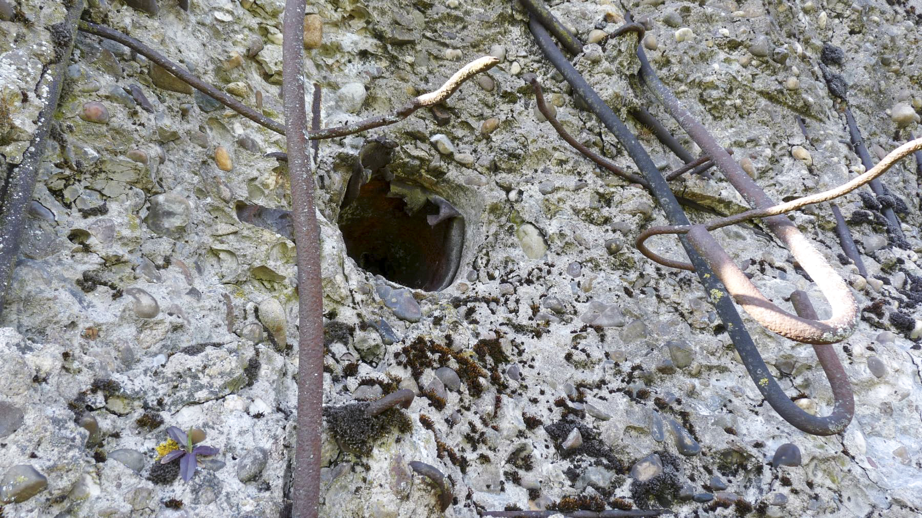 Ligne Maginot - VEILLERBERG - (Blockhaus pour canon) - La prise d'air vue de l'extérieur