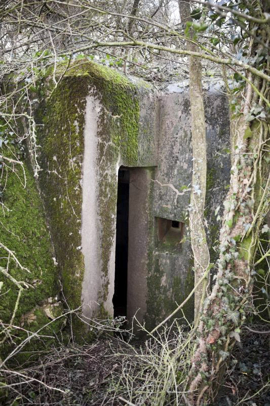 Ligne Maginot - BB2 - (Blockhaus pour canon) - Accès arrière et créneau de défense