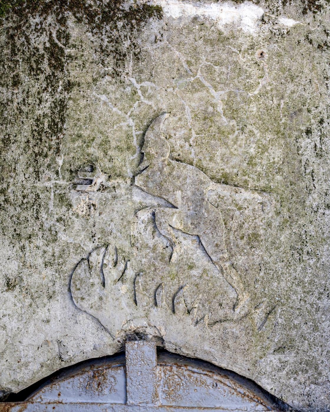 Ligne Maginot - B78 - RICHTOLSHEIM 4 - (Blockhaus pour arme infanterie) - Diable Rouge - Insigne du 152 régiment d'infanterie. - David Palmer