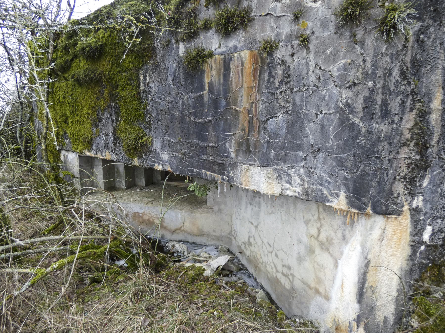 Ligne Maginot - ELSENBERG 1 - (Casemate d'infanterie - Simple) - La façade de tir vers la droite. - STENGER Mathieu