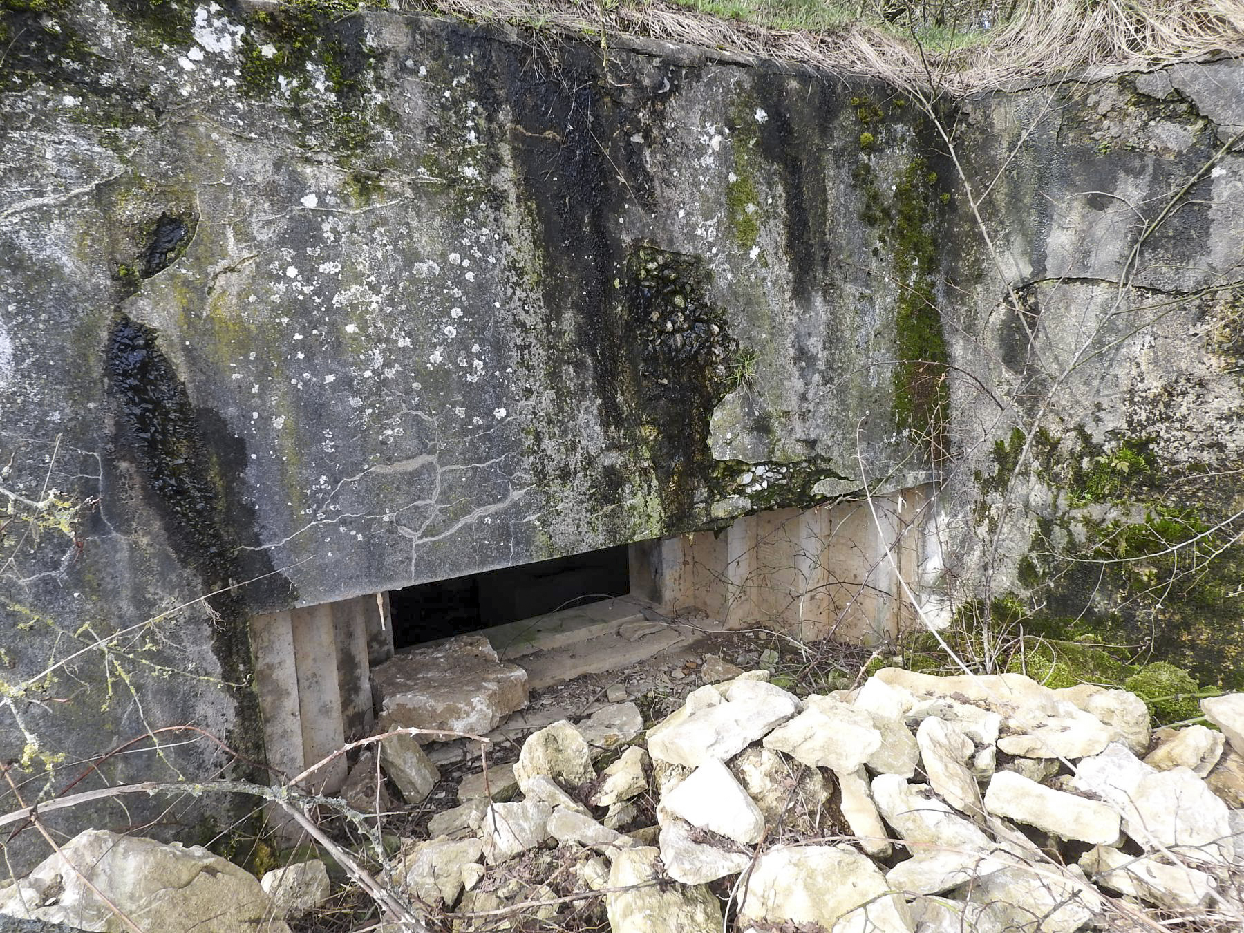 Ligne Maginot - BOLCHERBERG SUD - (Blockhaus pour canon) - Le créneau pour un canon AC25.