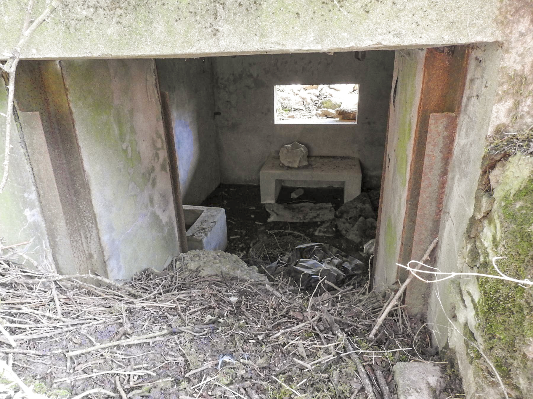 Ligne Maginot - BOLCHERBERG SUD - (Blockhaus pour canon) - L'entrée du blockhaus.