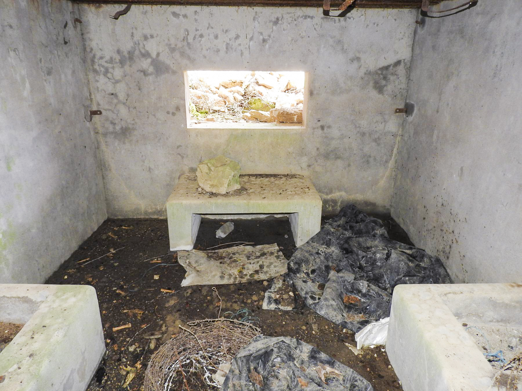 Ligne Maginot - BOLCHERBERG SUD - (Blockhaus pour canon) - La chambre de tir pour le canon anti-char.