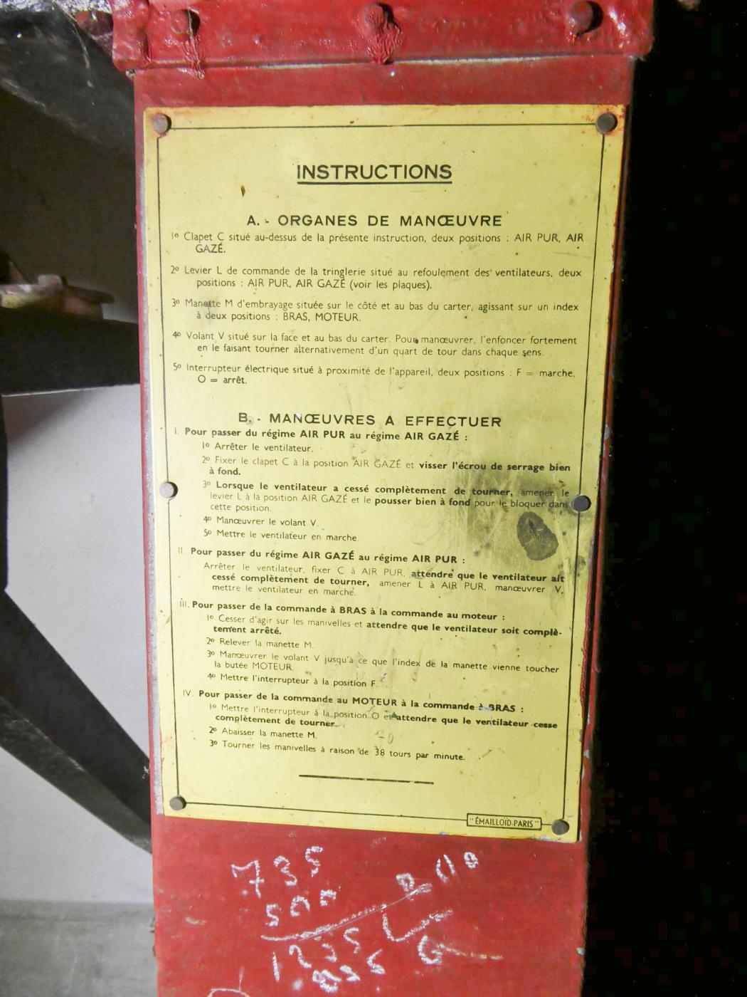 Ligne Maginot - MONT AGEL EST - BLOC 8 - (Observatoire d'artillerie) - La ventilation - ELLENA Daniel - CUNY Philippe