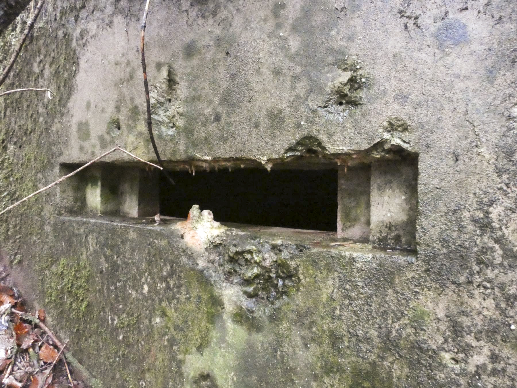 Ligne Maginot - RUISSEAU DU GROSSTHAL 3 - (Blockhaus pour arme infanterie) - L'embrasure de tir du blockhaus. - STENGER Mathieu