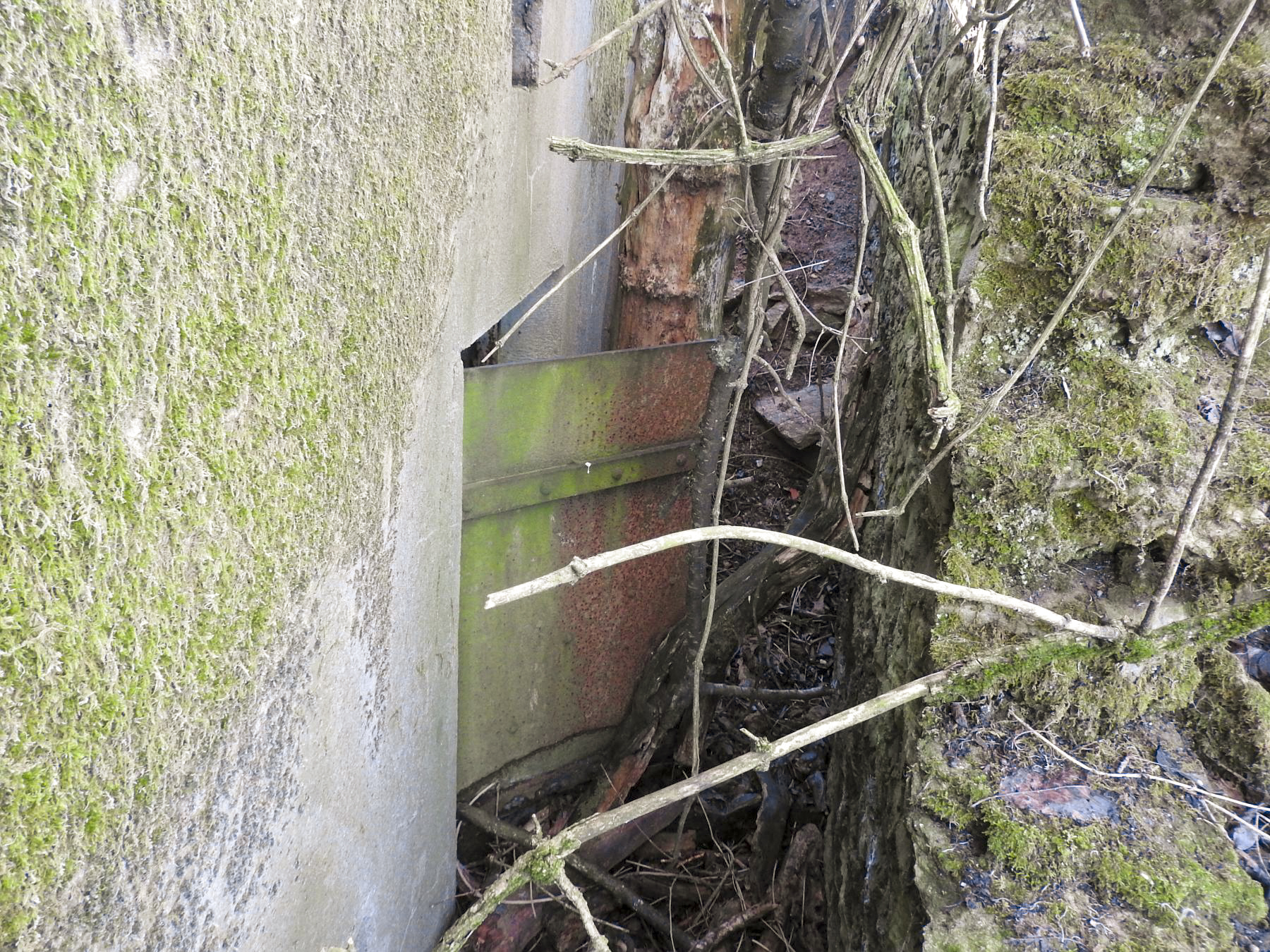 Ligne Maginot - KLEIBORN NORD - (Blockhaus pour canon) - L'entrée latérale du personnel. - STENGER Mathieu