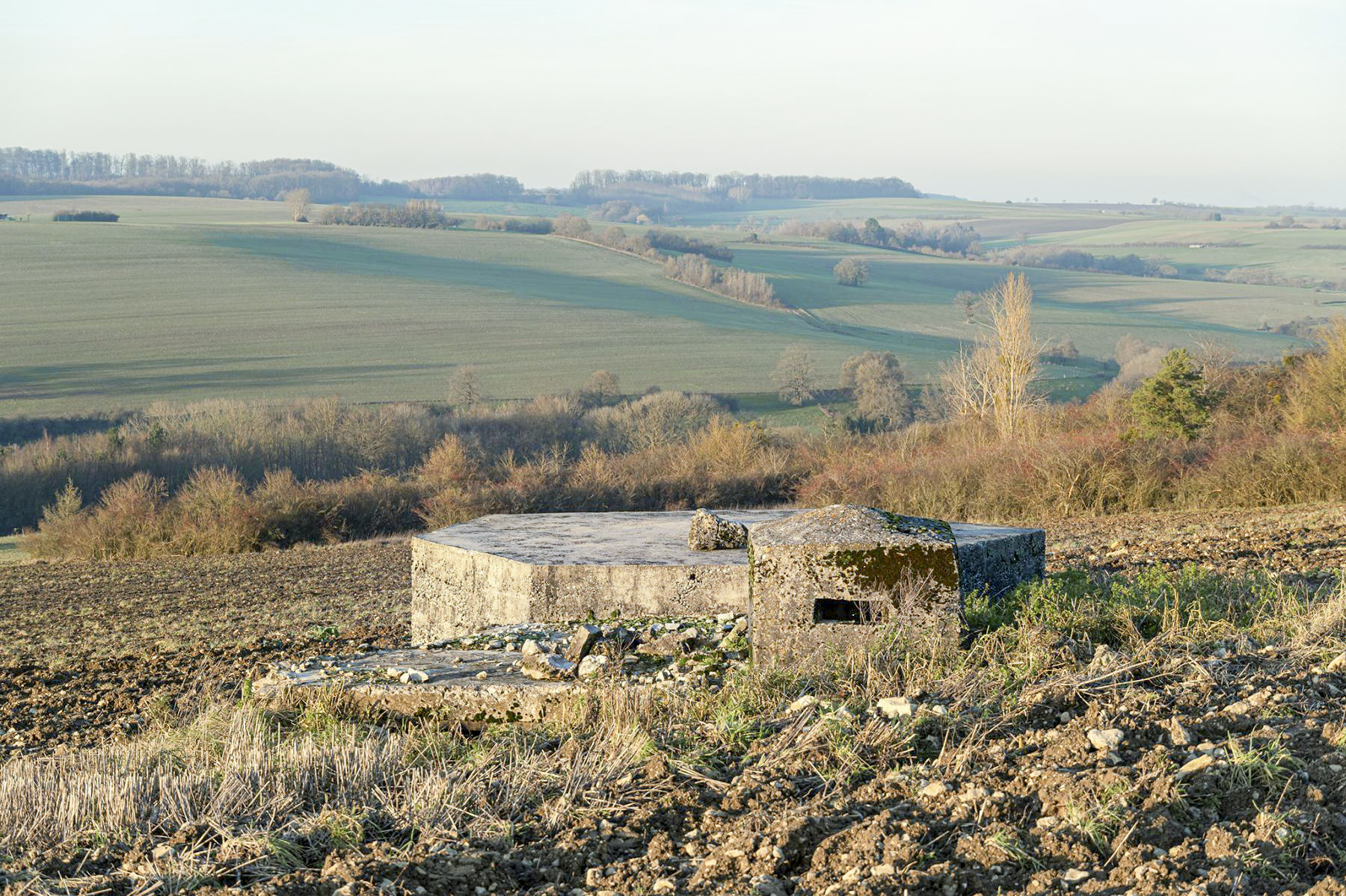 Ligne Maginot - SCHITTEFELD 4 - (Blockhaus pour arme infanterie) - Façade arrière
L'entrée et le poste d'observation - David Palmer