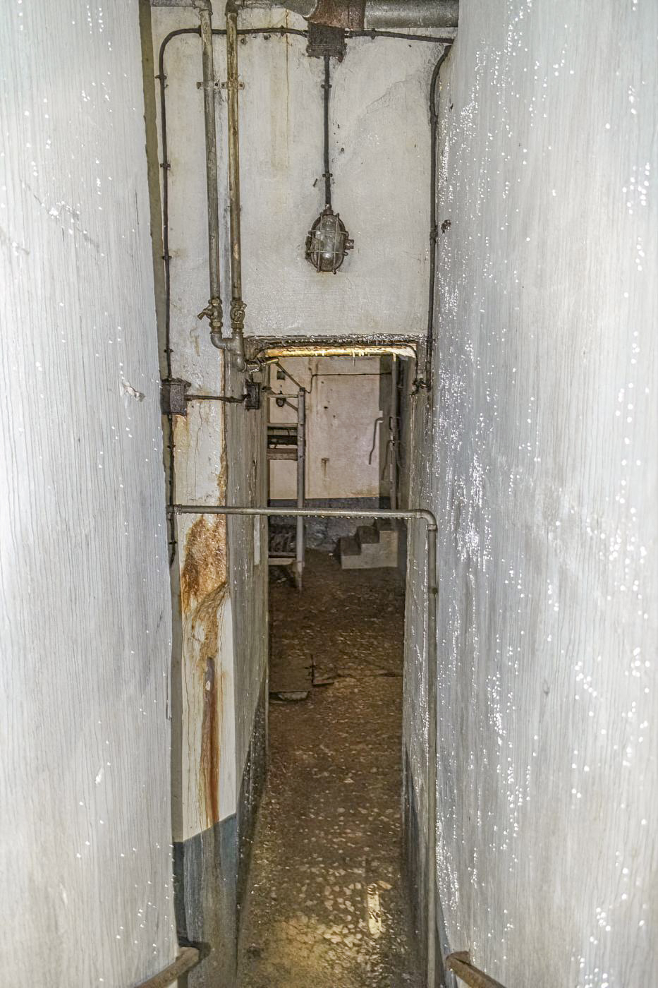 Ligne Maginot - HOCHWALD C3 - (Casemate d'infanterie - Double) - Escaliers vers l'étage inférieur - David Palmer