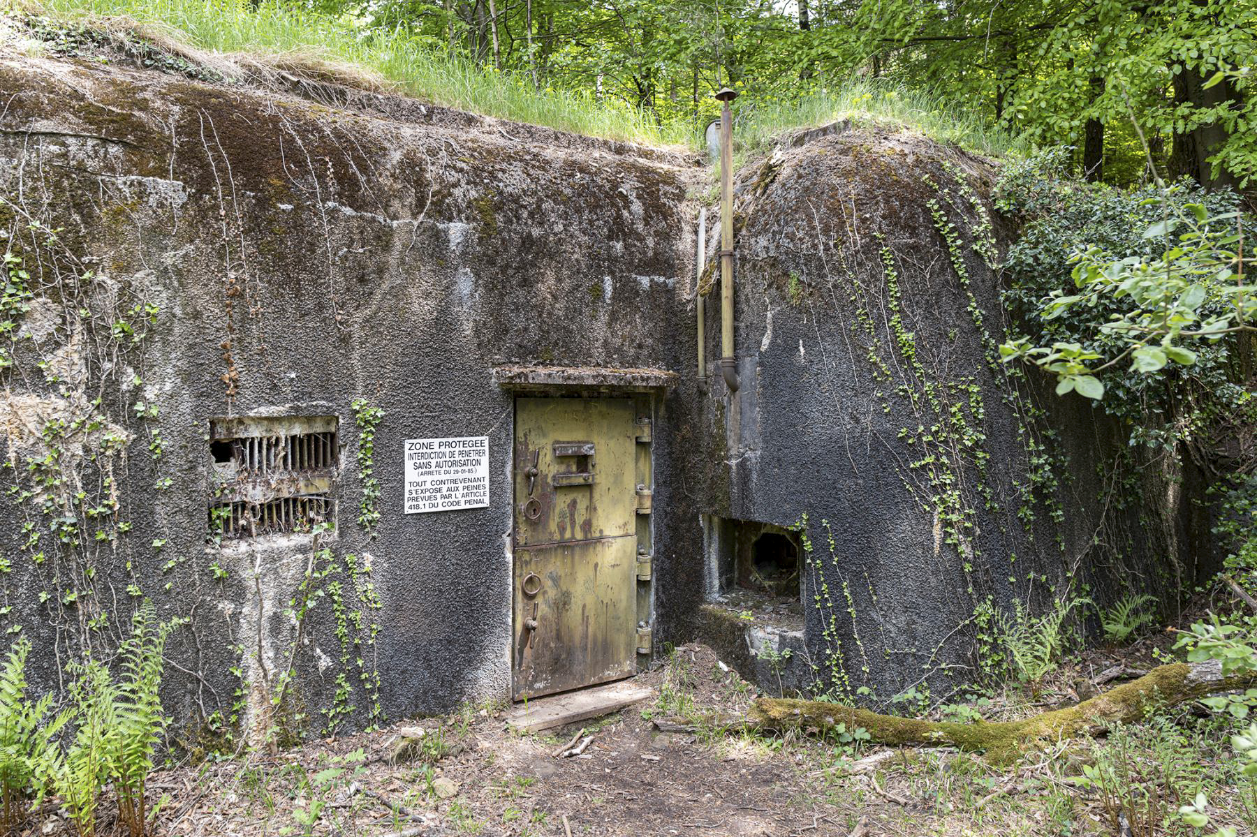 Ligne Maginot - HOCHWALD C3 - (Casemate d'infanterie - Double) - Entrée de la casemate au niveau supérieur - David Palmer