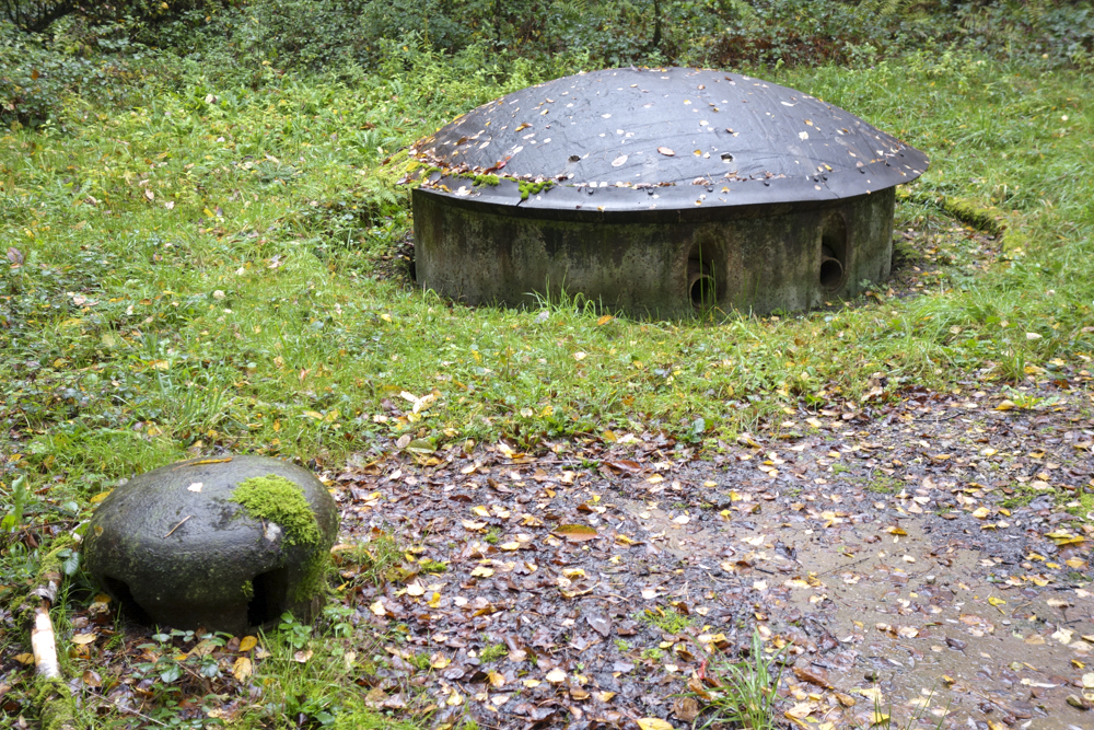 Ligne Maginot - SIMSERHOF - (Ouvrage d'artillerie) - Bloc 7
Cloche de prise d'air et tourelle de 135