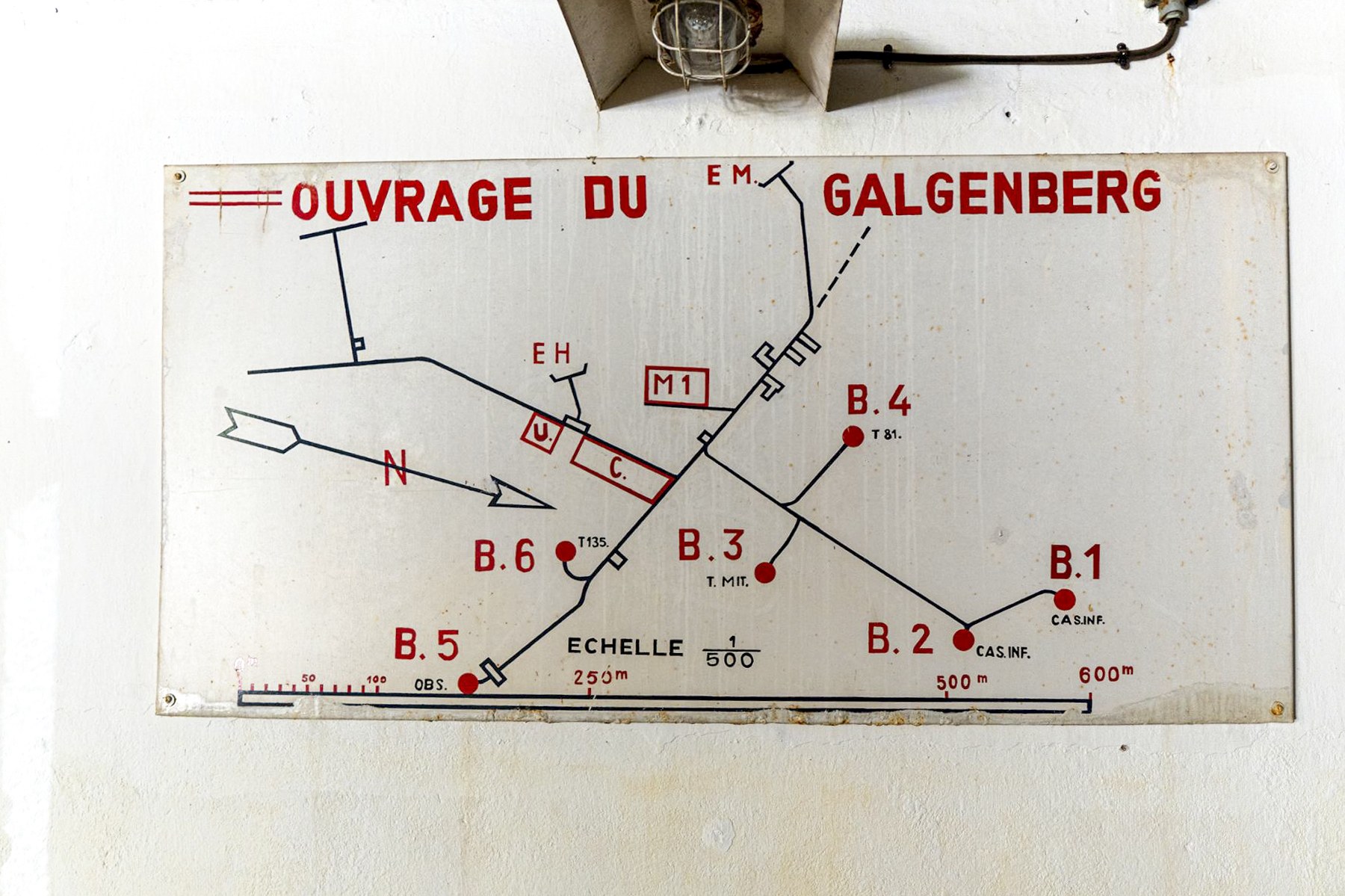 Ligne Maginot - GALGENBERG - A15 - (Ouvrage d'artillerie) - Entrée munitions
Plan interne de l'ouvrage - David Palmer